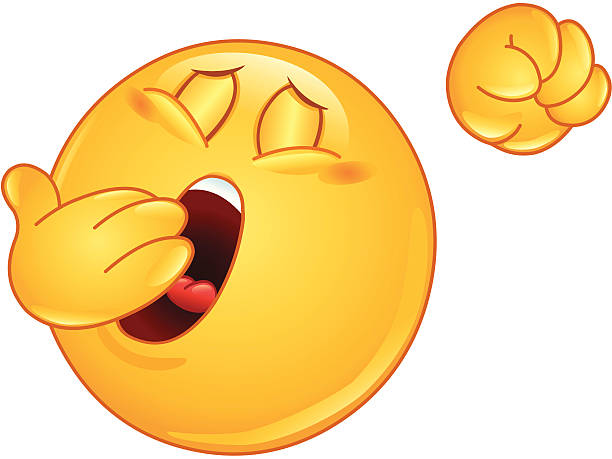 Yawn Emoticon Stock Illustration - Download Image Now - Emoticon, Yawning,  Tired